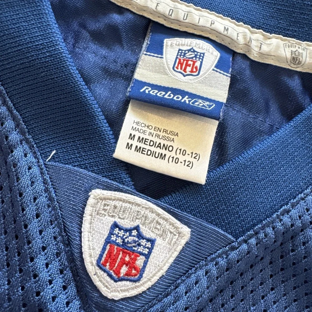 Vintage Indianapolis Colts Football Jersey Youth‎ M Blue Peyton Manning Reebok